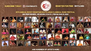 Largest Indian Clical Music Festival In The Usa - Cfaa Presents Rmtu 2021 - Feb 26Th - Mar 14Th