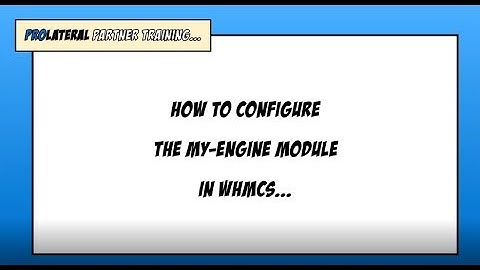 My-Engine WHMCS Provisioning Module - Configuration