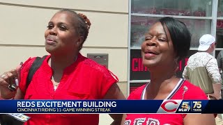 Cincinnati Reds fans not taking winning streak for granted