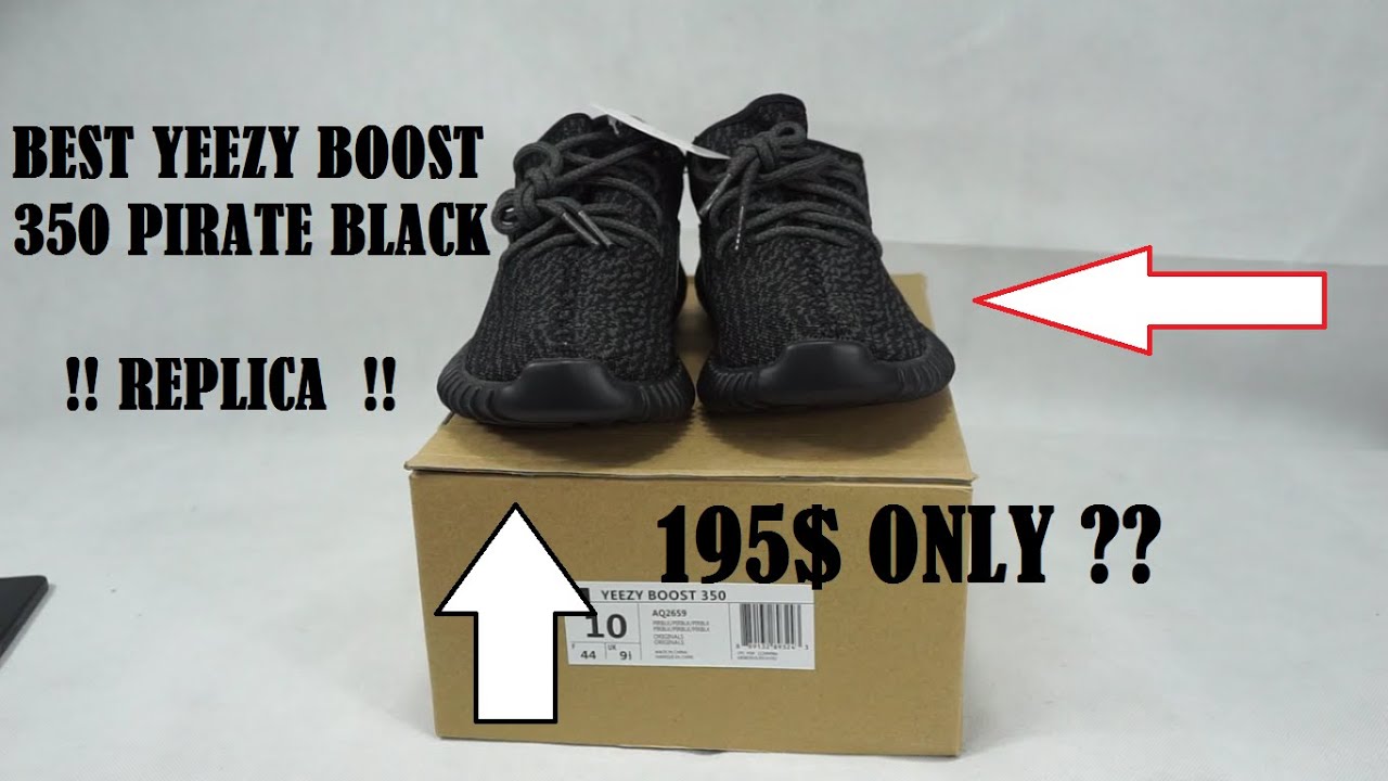 |Best| Adidas Yeezy Boost 350 Pirate Black |Replicas| 1:1