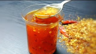 Sweet chilli sauce - sweet and spicy - Homemade sauce