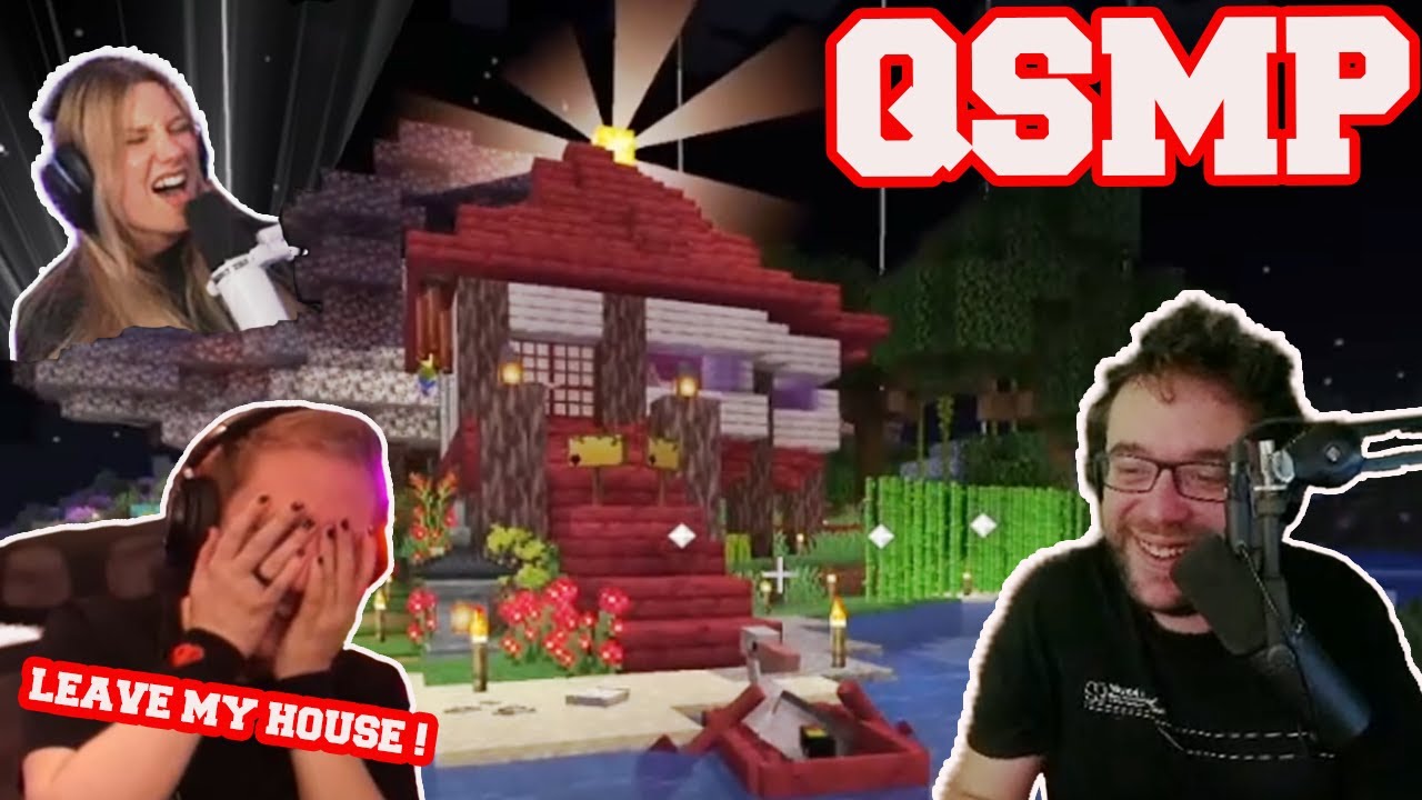 QSMP Philza's house is invaded by French squatters ( Baghera, Antoine, Chayanne and Tallulah )