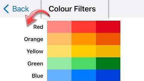 Accessibility setting iPhone 14, how to turn off colour filter