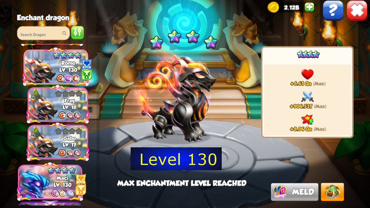 level up 130 Tyrant Ignis Faber-Dragon mania Legends  | Catch up dungeon Sweetshell week | DML