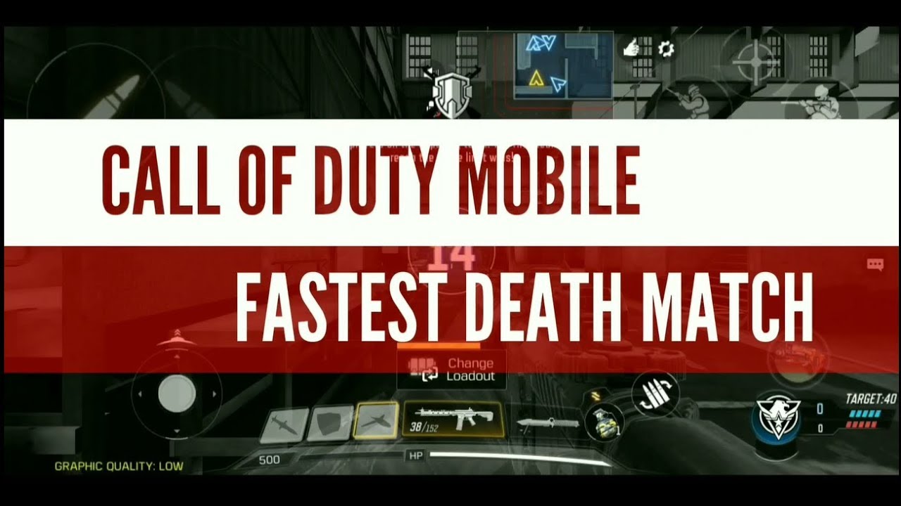 COD MOBILE FASTEST DEATH MATCH VICTORY | Fast paced Gameplay | COD high  kill gameplay - 