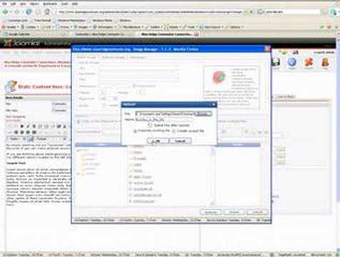 Editing Static Content Pages