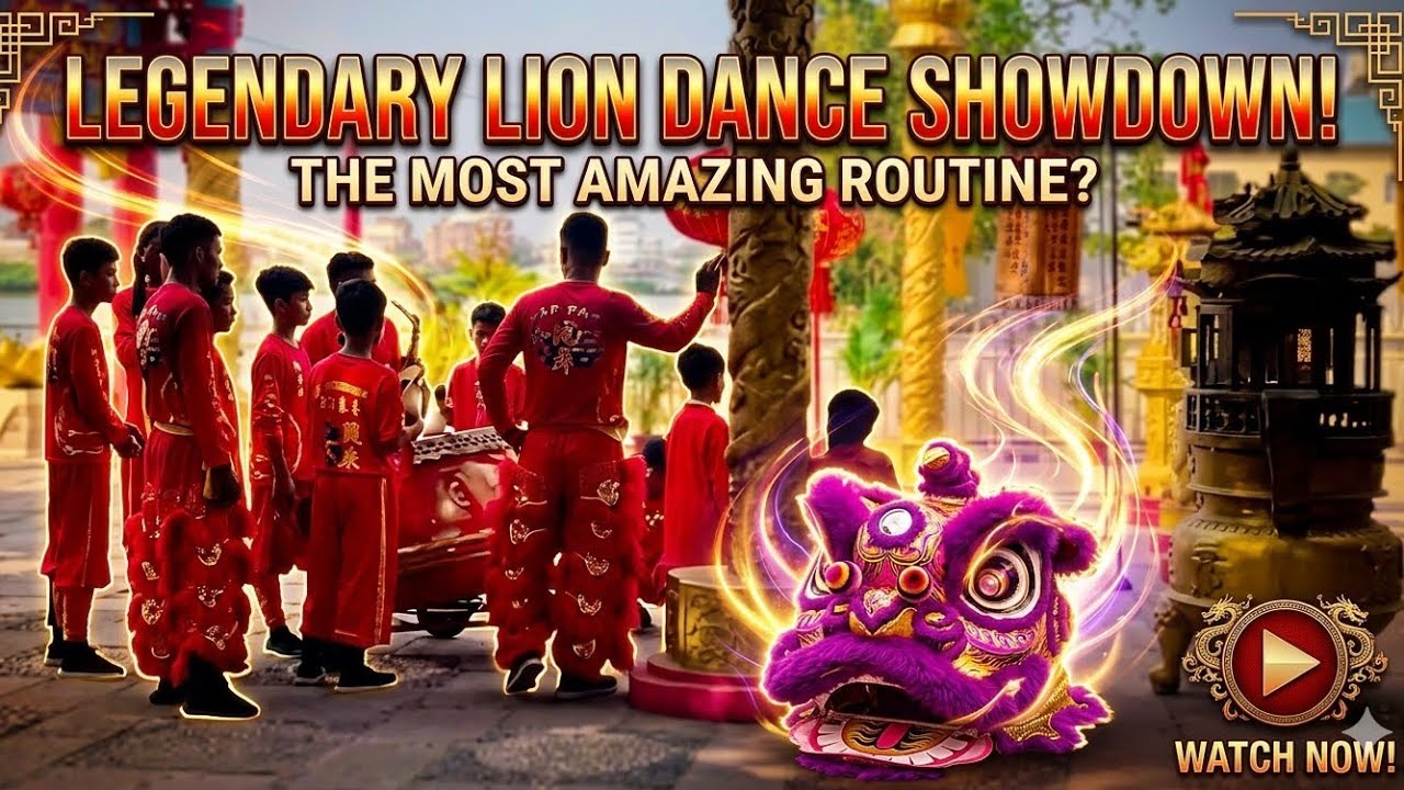 The Lion dance teams #liondance 