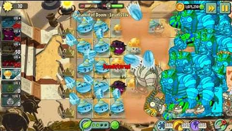 Plants Vs Zombies 2 - Endless - Pyramid Of Doom - 2000+ lvl - Mummified Gargantuar