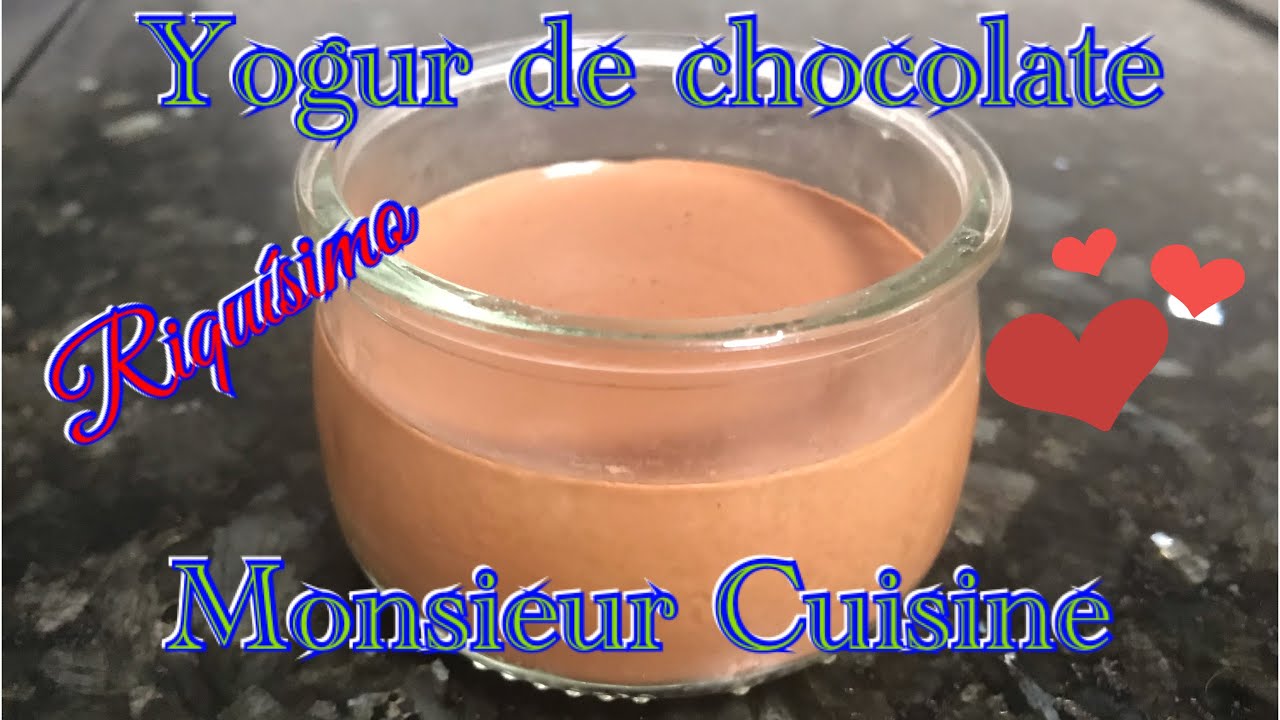 Yogur o cuajada de chocolate con Monsieur Cuisine