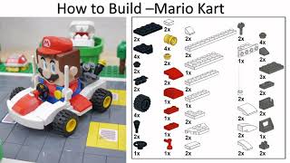 How to Build: LEGO Super Mario Go Kart Tutorial