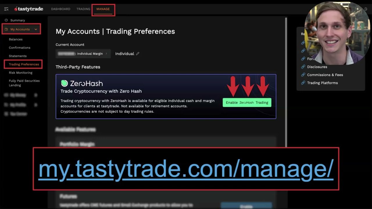 How to Enable and Transfer Crypto at Tastytrade