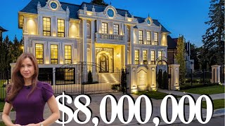 Inside $8.899 MILLION Gated Palatial Residence in Richmond Hill