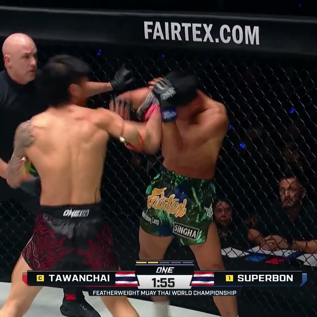 UNDISPUTED ? Tawanchai finishes Superbon to retain the ONE Featherweight Muay Thai World Title!