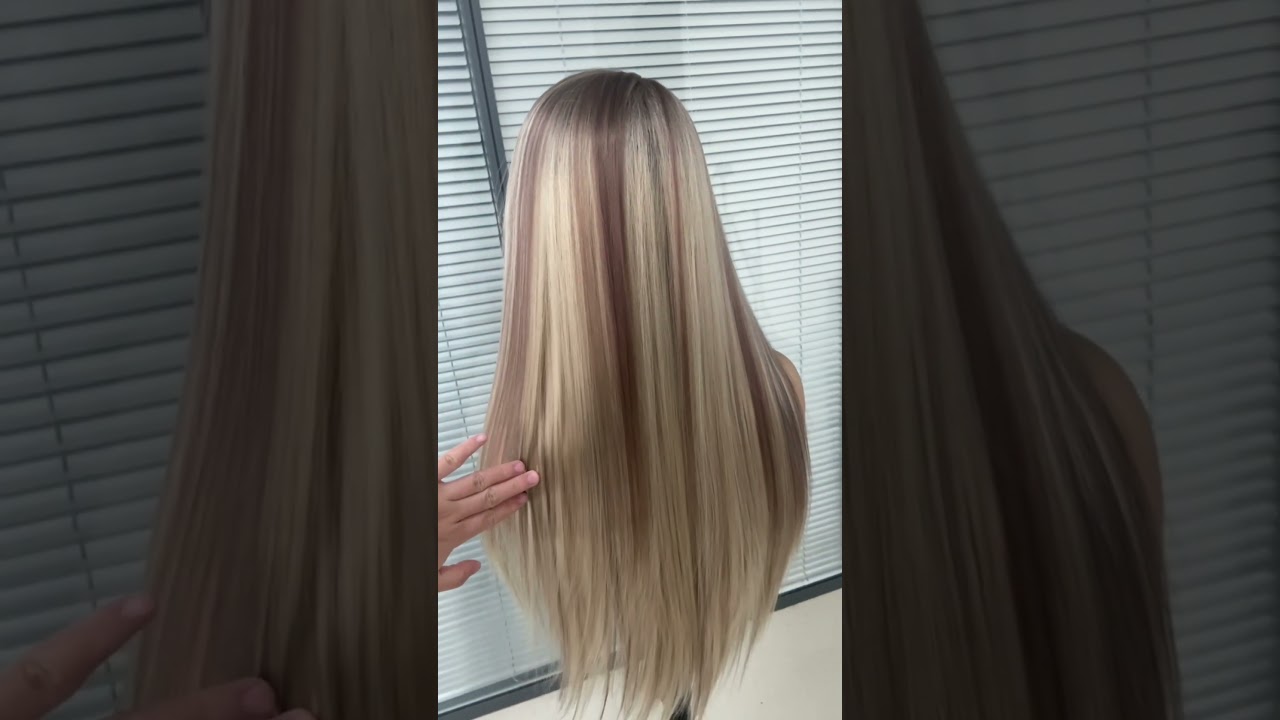 Highlight Ash Blonde Lace Front Wig//Amazon MACA BAKA 