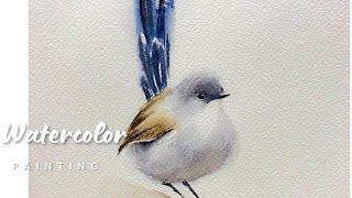 Watercolor painting Tutorial of A Loose Bird For Beginners