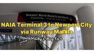 Runway Manila Footbridge: Walk from NAIA Terminal 3 to Newport City | Macky Travels