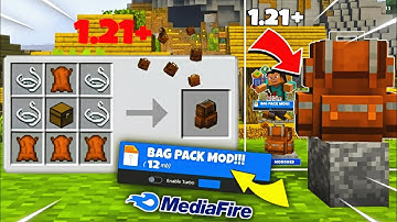 Backpack Addon for Minecraft PE 1.21+ | 100% Working Bag Mod (MCPE/Bedrock)