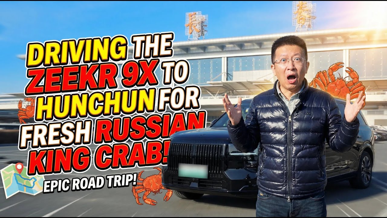Driving the Zeekr 9X to Hunchun for Fresh Russian King Crab!