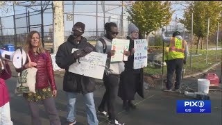 3 climate activists arrested while protesting removal of trees from East River Park