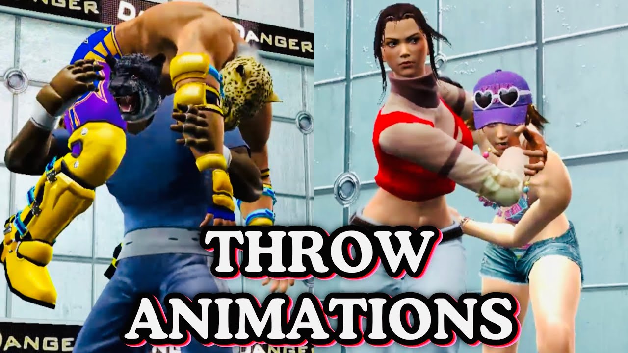 Tekken Tag Tournament 2  - All Throw Animations Showcase (With Commands) (4K) 
