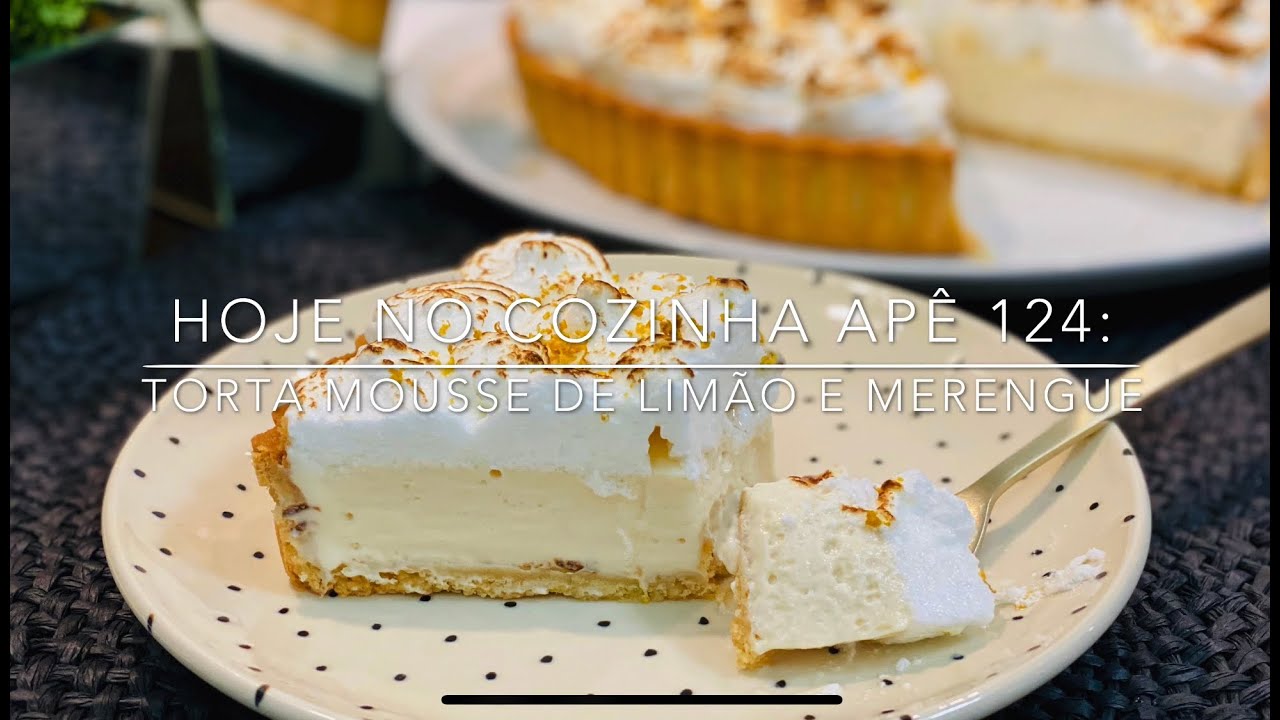 Receita: Torta Mousse de Limão e Cobertura de Merengue