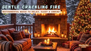 🔴 LIVE | Cozy Winter Fireplace & Instrumental Music for Sleep, Relaxation, and Focus