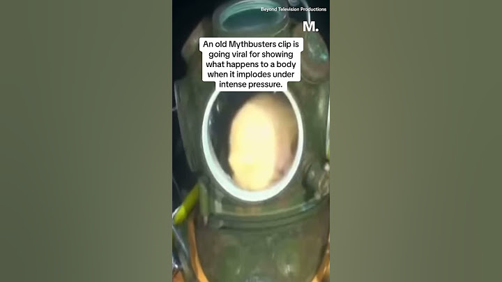 A #Mythbusters clip is going viral for showing what #implosion does to a human body.