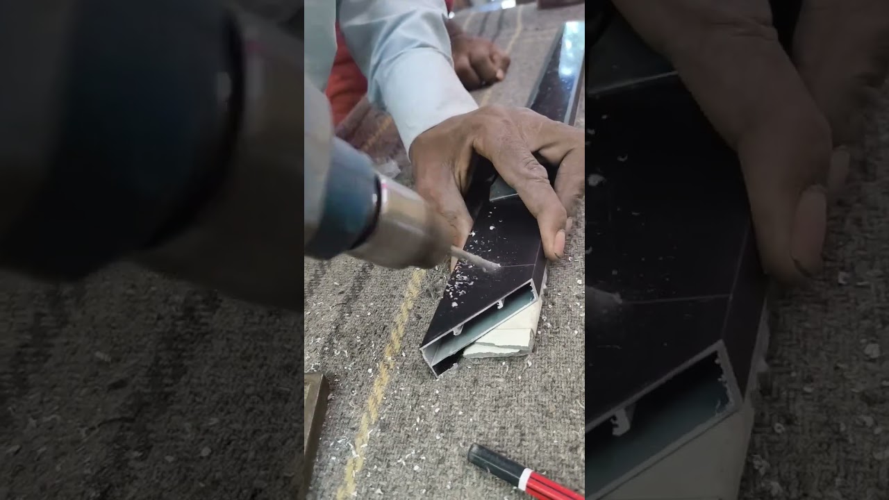 "Perfect Glass Profile Joint Fitting 🔧✨"