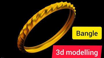 Bangle 3D Modeling Tutorial in matrix9 jewellery cad design #bs3darts
