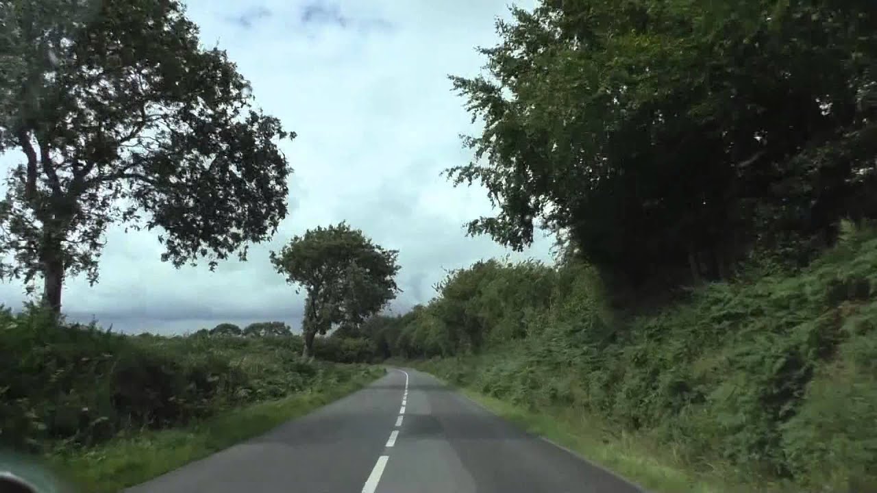 Driving On The D31 Between Rostrenen & La Croix Tasset, Brittany, France 14th August 2014