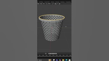 Easy Way To Make a Basket in Blender 4.4 #b3d #blender #tutorial