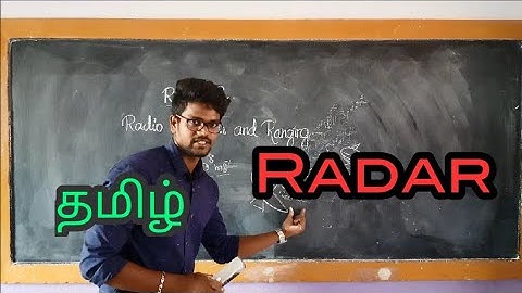Radar|physics 11|Tamil|MurugaMP