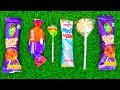 ASMR Unboxing Most Popular Candies Rainbow Lollipops & Chocolate Unboxing Sounds 🍭