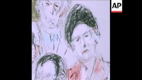SYND 25-4-74: COURTROOM SKETCHES OF THE JOHN MITCHELL TRIAL