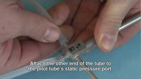 Connecting pitot tubes to an AdvancedSense