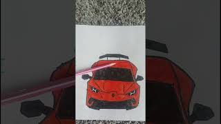 me drawing lamborghini first time#lamborghini#art#shorts#viralshorts