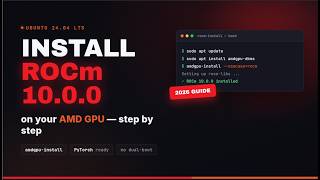 ROCm 10.0.0 Installation for Ubuntu 24.04.4