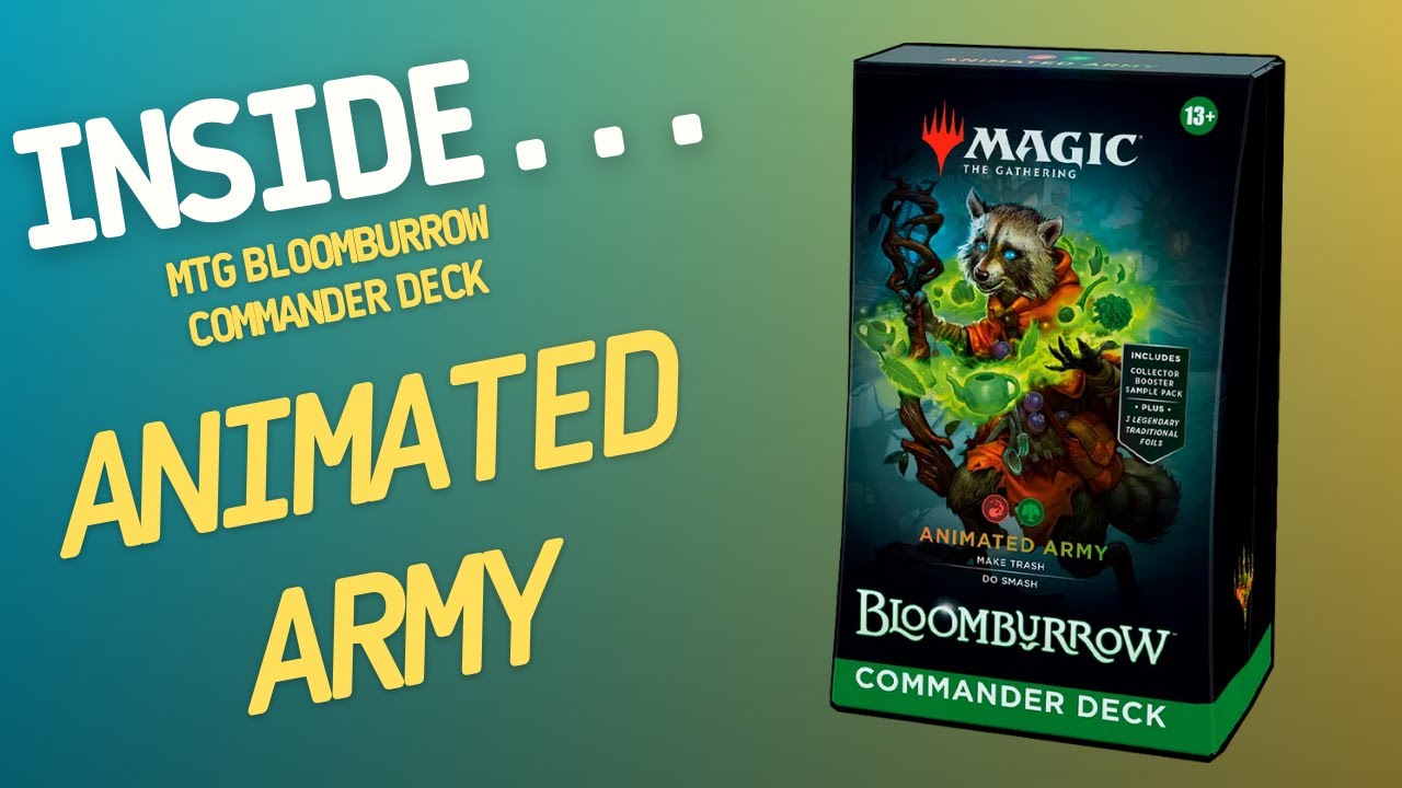Magic The Gathering Bloomburrow Animated Army Commander Deck | Inside #624