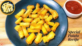 Crispy Potato Roll Chips Recipe | মচমচে আলুর রোল চিপস | Potato Recipe
