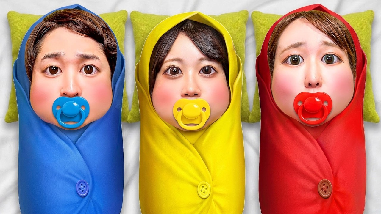 寸劇】もしも3つ子の赤ちゃんがいたら…！ママともっと遊びたいよ