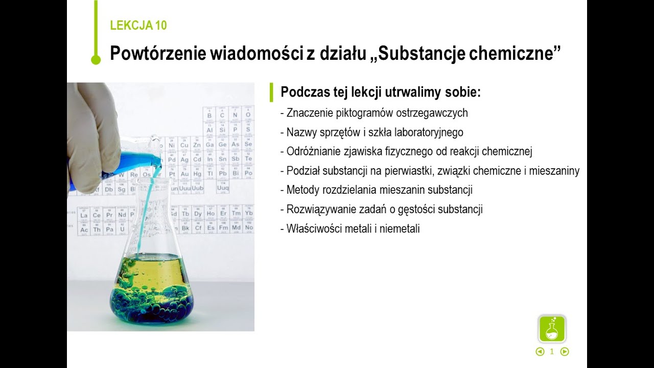 Chemia Dzial 2 Klasa 7 Test - Chemia - klasa 7 - Powtórzenie wiadomości z działu Substancje chemiczne