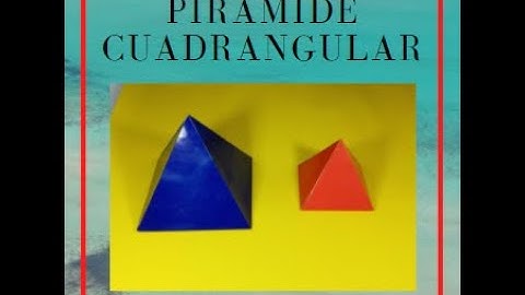 Como hacer una pirámide cuadrangular. Rápido y fácil / Quadrangular pyramid