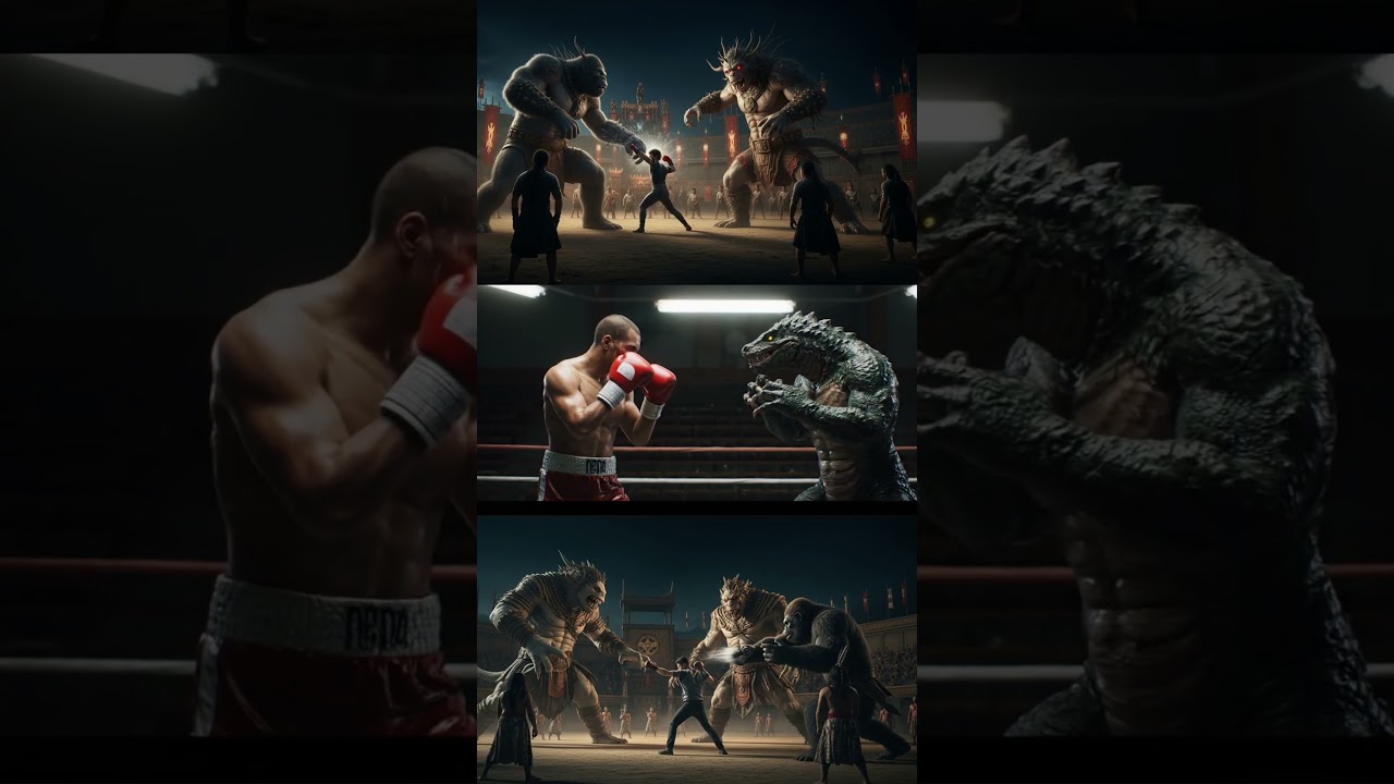 Boxing Vs crocodiler 