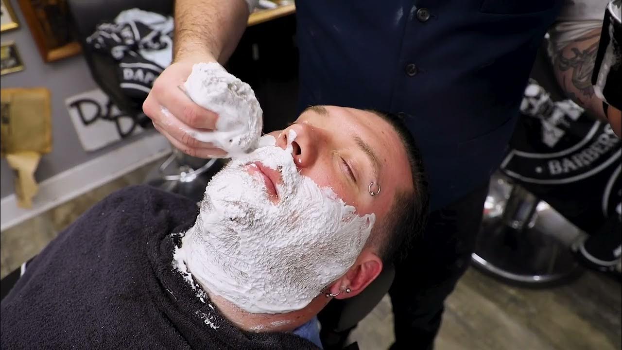 The Perfect Shave with a Straight Razor *ASMR* No Music, No Talking