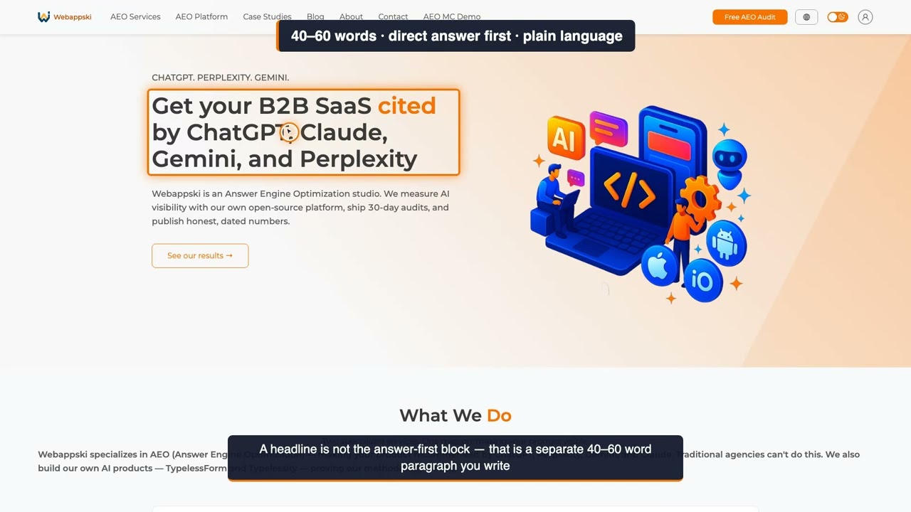 The 40–60 word paragraph AI actually quotes