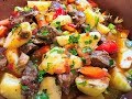 ЖАРКОЕ ПО-ДОМАШНЕМУ. Тушеное Мясо с Картофелем. Как Приготовить Очень Вкусно! Stew With Vegetable.