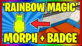 How to get the RAINBOW MAGIC BADGE + MORPH in PIGGY RP [W.I.P] || Roblox