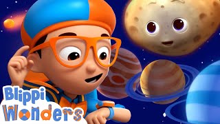 Blippi Wonders | Solar System Planets! | Blippi Animated Series | Cartoons For Kids