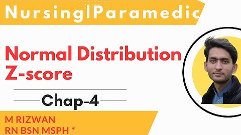 Normal Distribution and Z-score I Chap-4  I Nursing and Paramedics Biostatistics