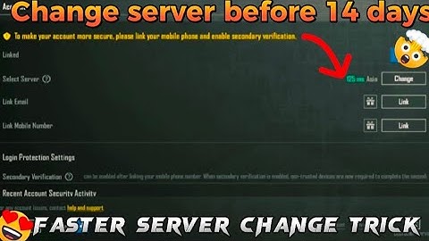 change server Before 14 day in pubg